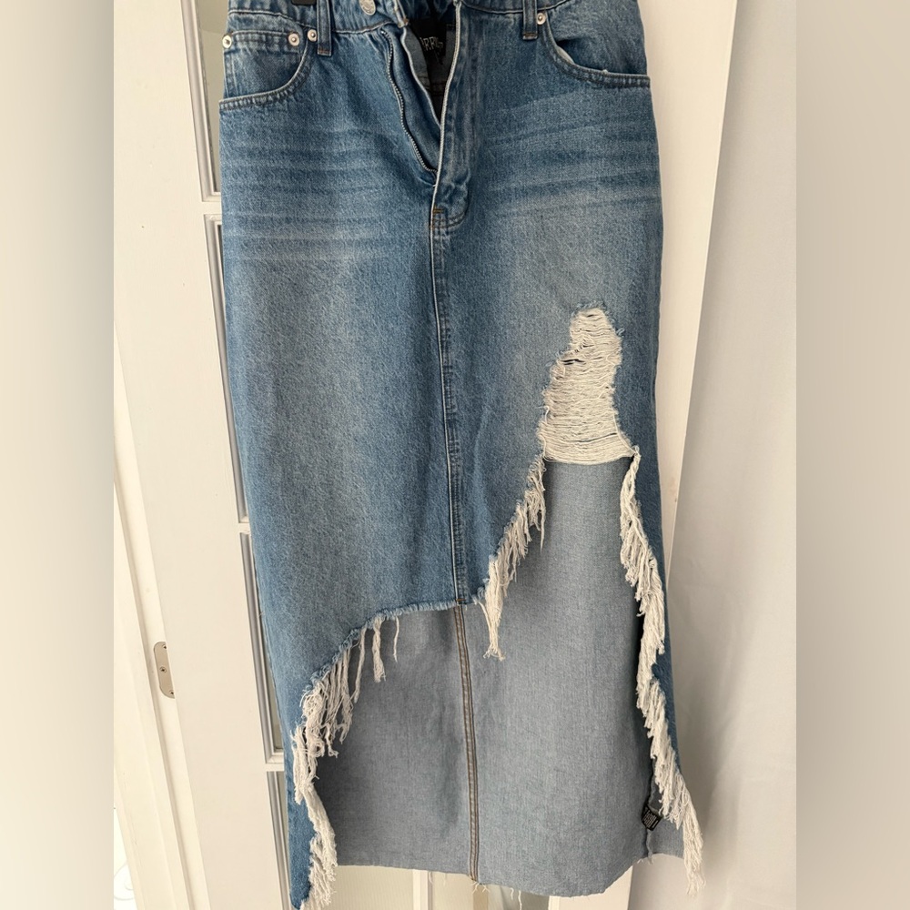 Denim Maxi Skirt